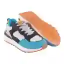 Zapatillas Urbana Niño Gris/Azul Talla 34 Pillin