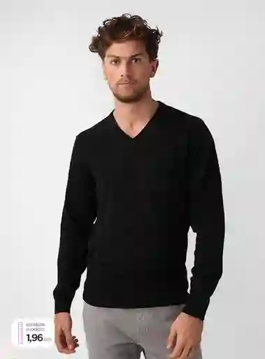 Sweater Hombre Kenneth Stevens Algodón Cuello En V Talla S