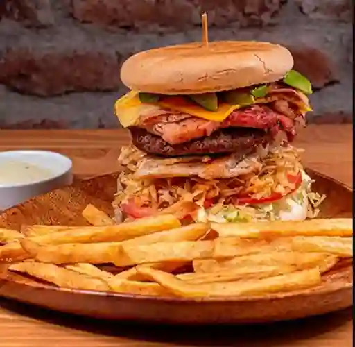 Hamburguesa Mixta Chuleta y Carne