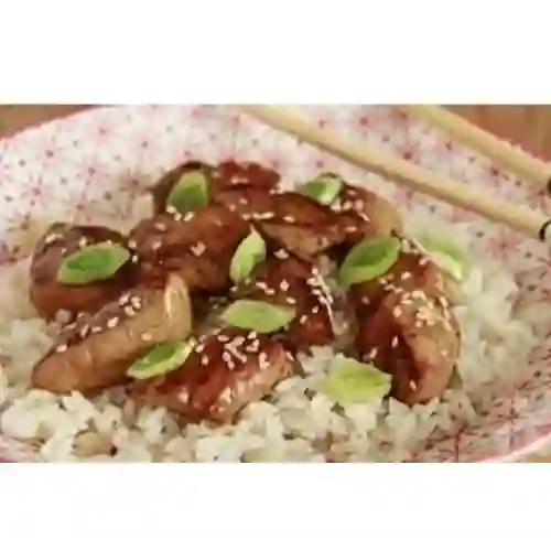 Pollo Teriyaky con Arroz