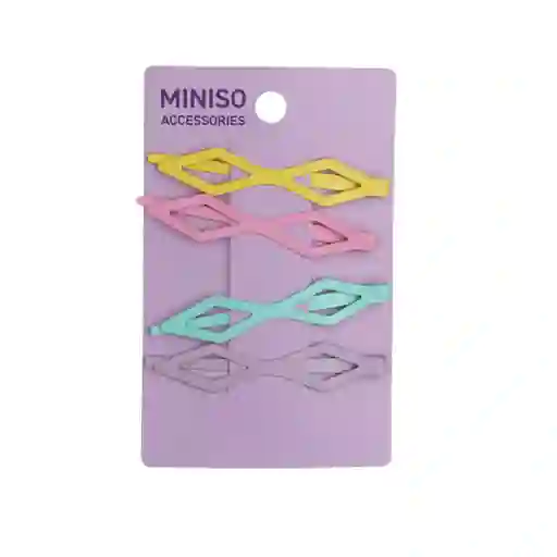 Set Broches Para Cabello Dopamine Colores Miniso