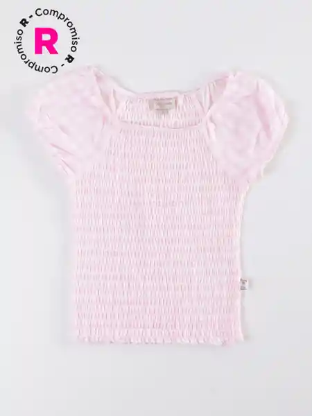 Harvest Polera Manga Corta Panal Rosa 6 V26