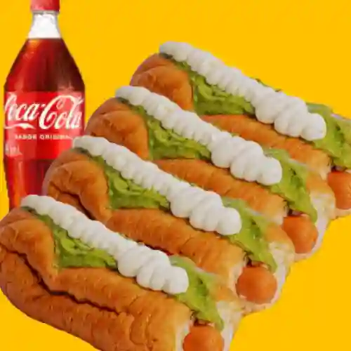 Combo de 4 Completos + Bebida