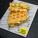 Vegetariano Waffle Sándwich