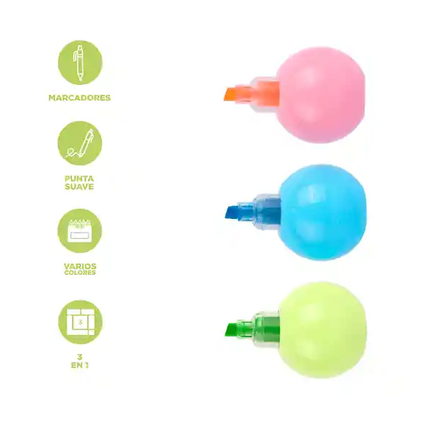 Plumón Resaltador Miniso