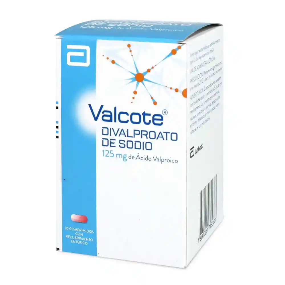 Valcote Anticonvulsivantes Com 125Mg 20