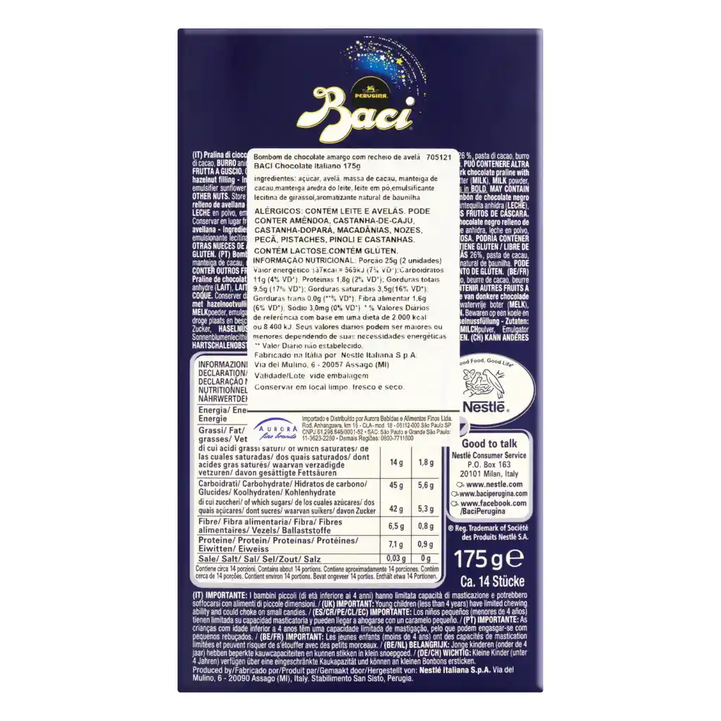 Baci Bombones Original Dark Peruginacaja 175 G