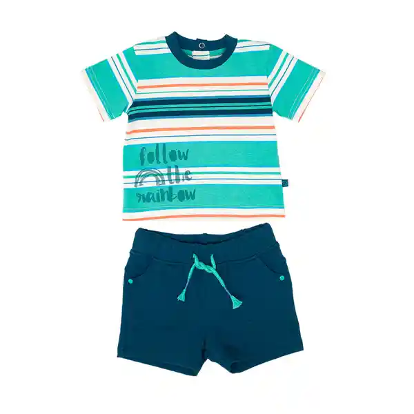 Conjunto Bebé Niño Azul Pillin 18 M