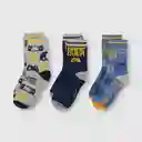 Pack Calcetines de Niño Azul Game Talla 34/37 Colloky