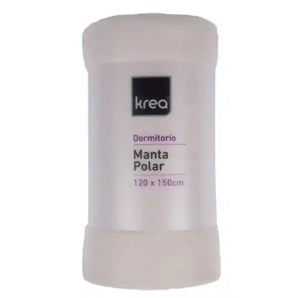 Krea Manta Polar Lisa Crudo 130 cm