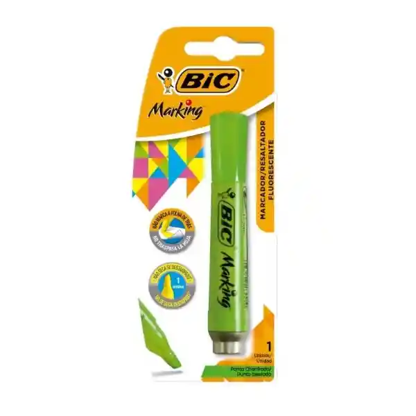 Bic Destacador Brite Liner Verde