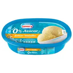 Savory Helado 0% Azúcar Sabor Vainilla