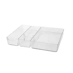 Miniso Set de Organizadores de Plástico Transparente