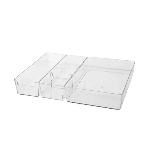 Miniso Set de Organizadores de Plástico Transparente