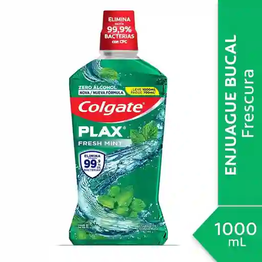 Colgate Enjuague Bucal Plax Fresh Mint 1000Ml