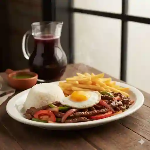 Lomo Salteado a Lo Pobre