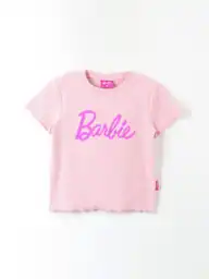 Barbie Polera Manga Corta Nina Rosado 8 V26 314014457