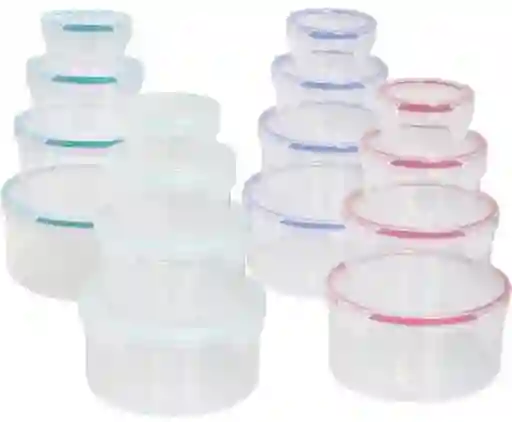 Set Hermético Con Asa Red