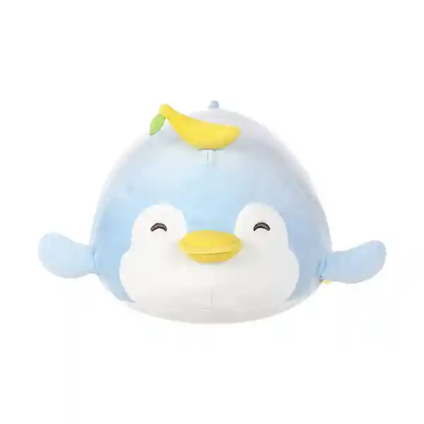 Miniso Peluche Pingüino Con Plátano Azul 28 x 26.1 x 15.7 cm