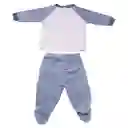 Conjunto Plush Bebe Niño Azul Pillin 6 M