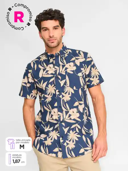 Kenneth Stevens Camiseta Manga Corta Derek Azul L SS25