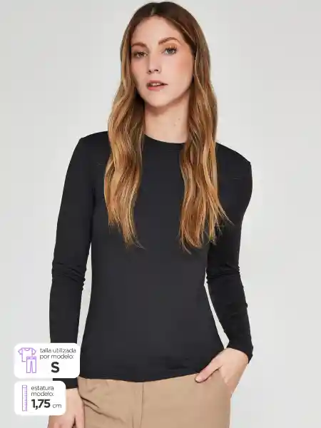 Only Polera Negro Talla S PV25 15331599