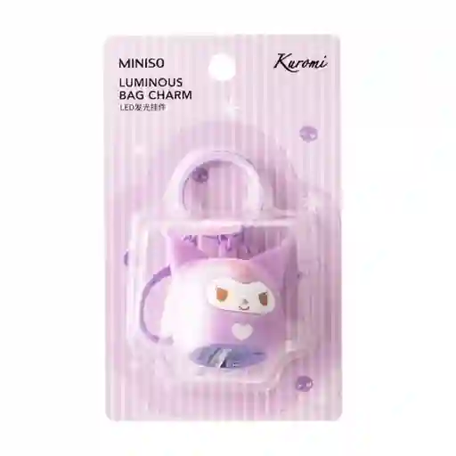 Llavero de Bolsa Kuromi Luminoso Daruma Miniso