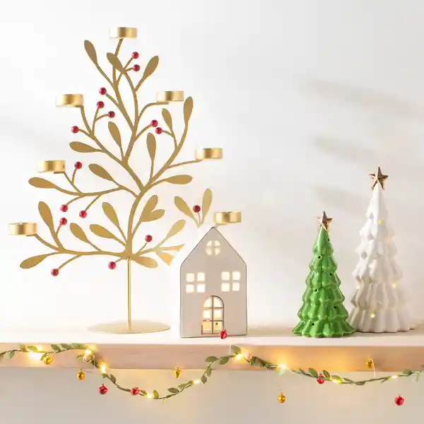 Árbol Portavela Tealight 33 x 12 x 44 cm Casaideas