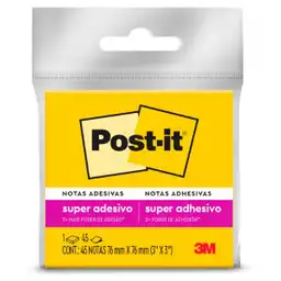 3M Nota Adhesiva Amarillo Neón 76 x 76 mm 654