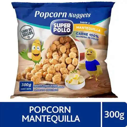 Super Pollo Pop Corn Nuggets de Pollo Sabor Mantequilla