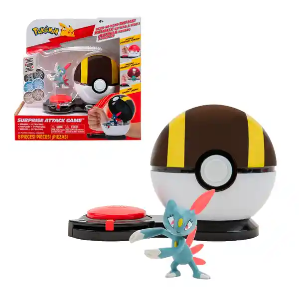 Pokémon Juguete Ataque Sorpresa Single Pokebola Sneasel