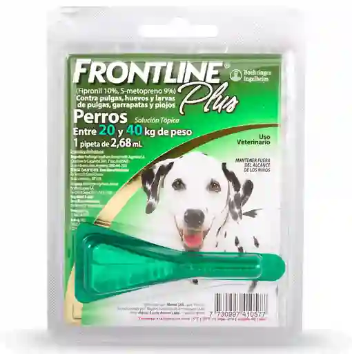 Frontline Plus Pipeta Para Perros de 20 a 40 Kg