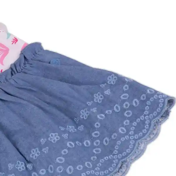 Vestido Bebe Niña Celeste Pillin 9 M