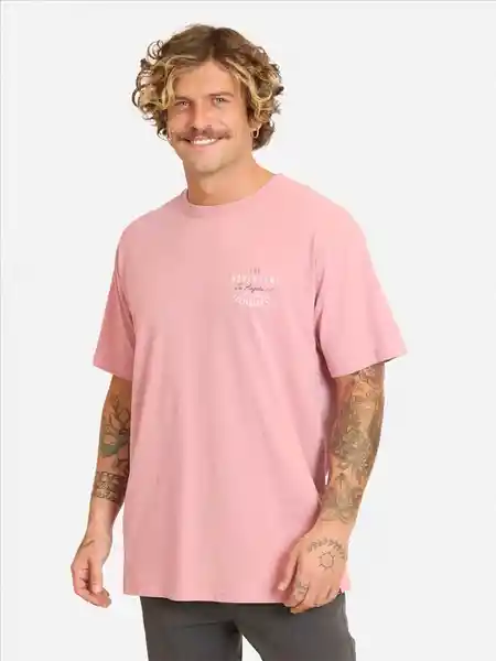 Maui Polera Manga Corta Rosado L 5P171MV