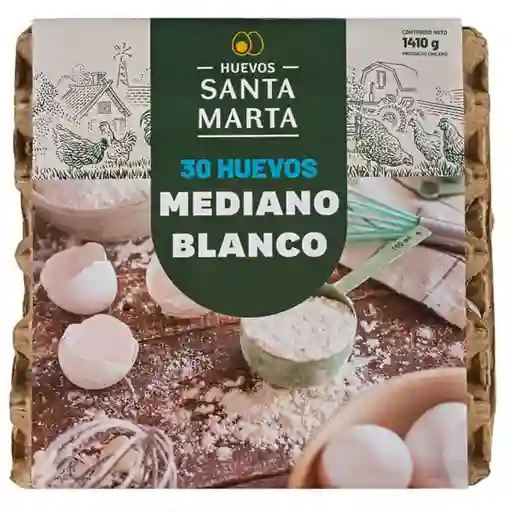 Santa Marta Huevo Mediano Blanco