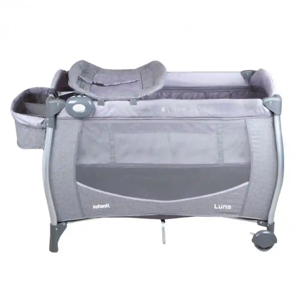 Infantil Cuna Playard Luna Grey