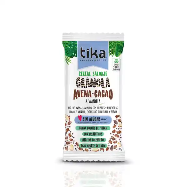 Tika Cereal Salvaje Avena Cacao