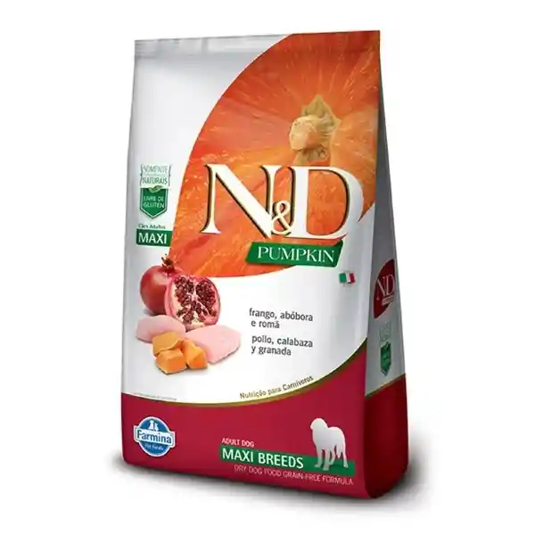 N&D Pumpkin Alimento Perro Adulto Maxi Breeds Frango