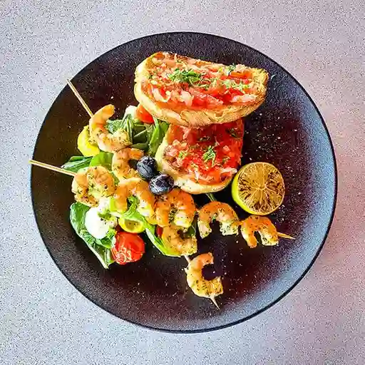 Entrada Gamberi e Bocconcino