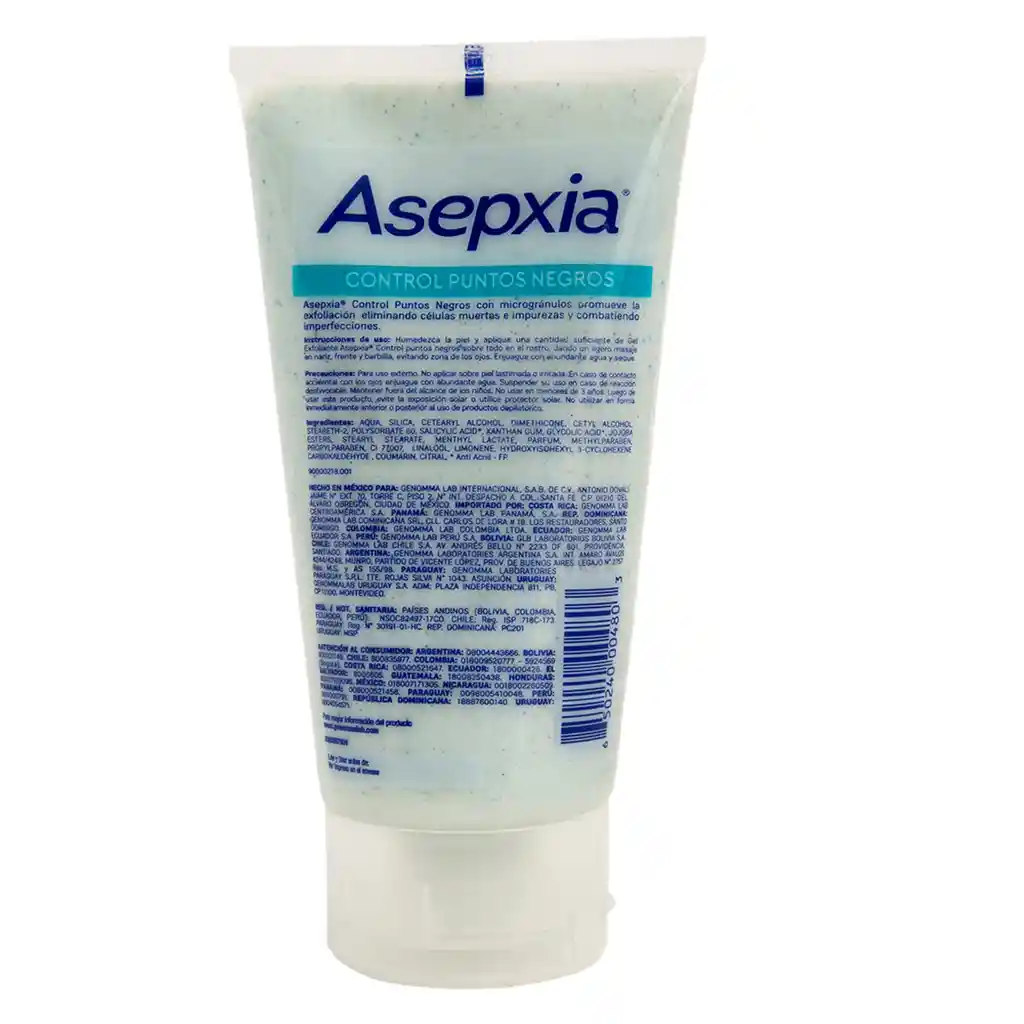 Asepxia Gel Exfoliante Contra Puntos Negros