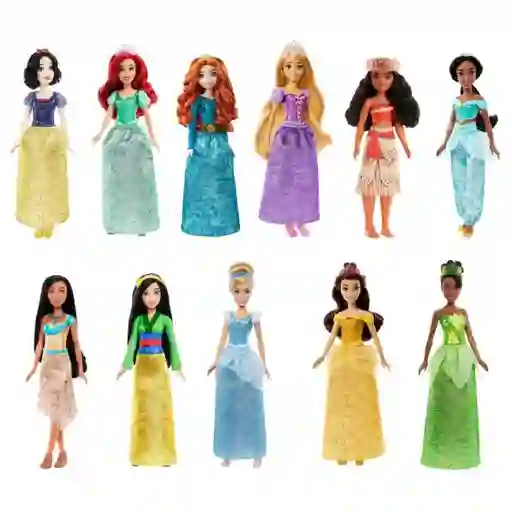 Disney Muñeca Princesa Falda Con Brillos Surtidas - HLW02