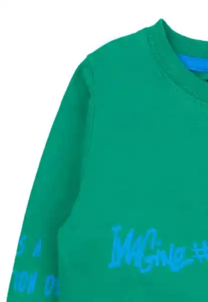 Polera Bebé Estampada Liberty Niño Verde 3 a 6 Meses 137