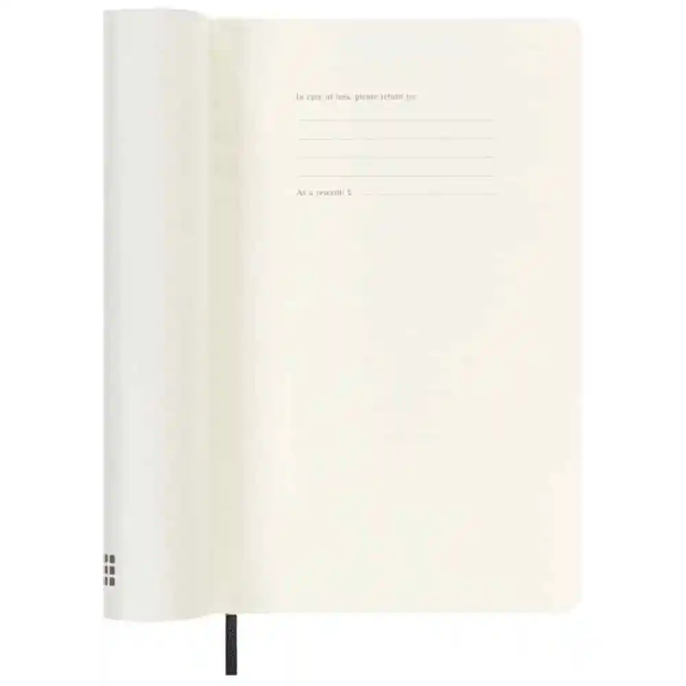 Agenda Diaria 2023 Moleskine Pasta Blanda Grande Negro