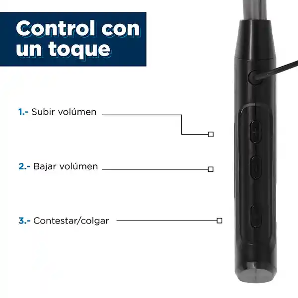 Audífonos Inalámbricos Colgantes P/Cuello Con Luces Miniso