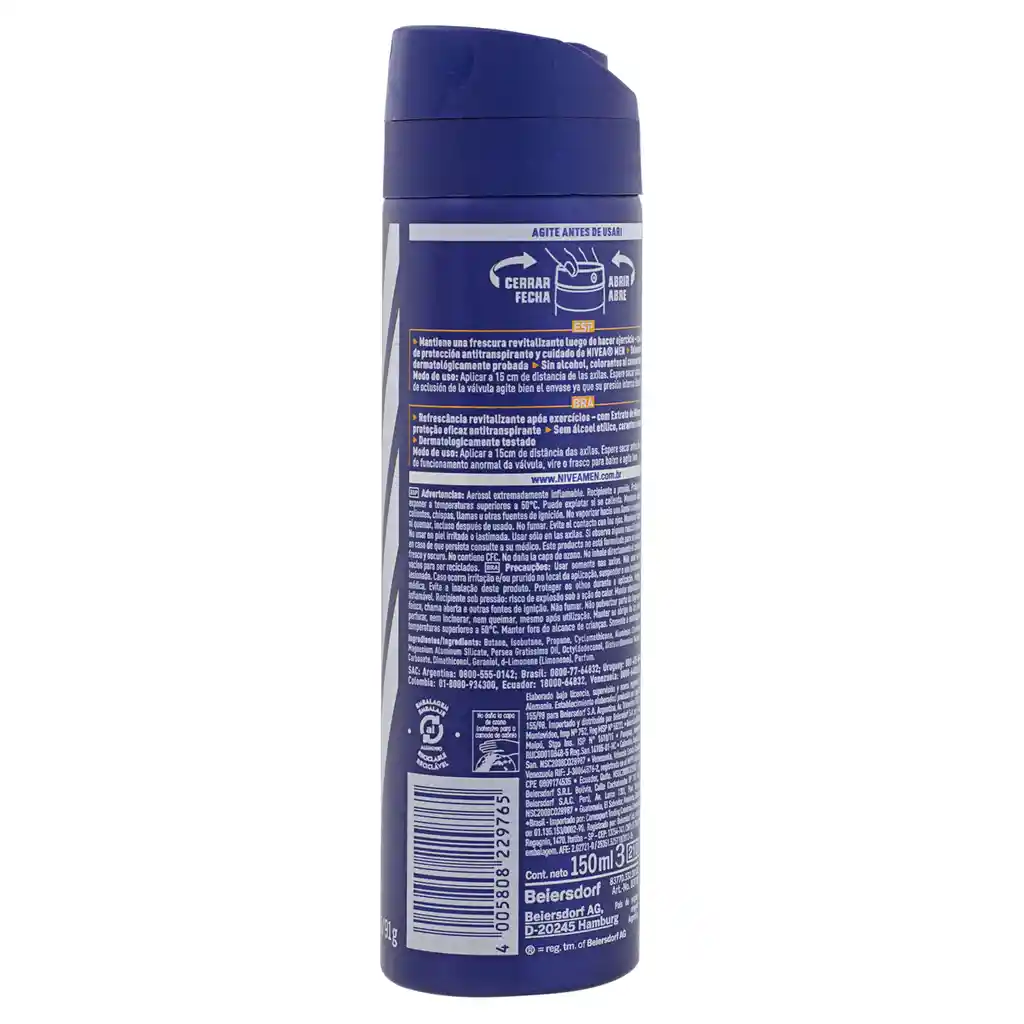 Nivea Desodorante En Spray Sport For Men