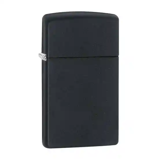 Zippo Encendedor Lighter Slim Black Matte Negro