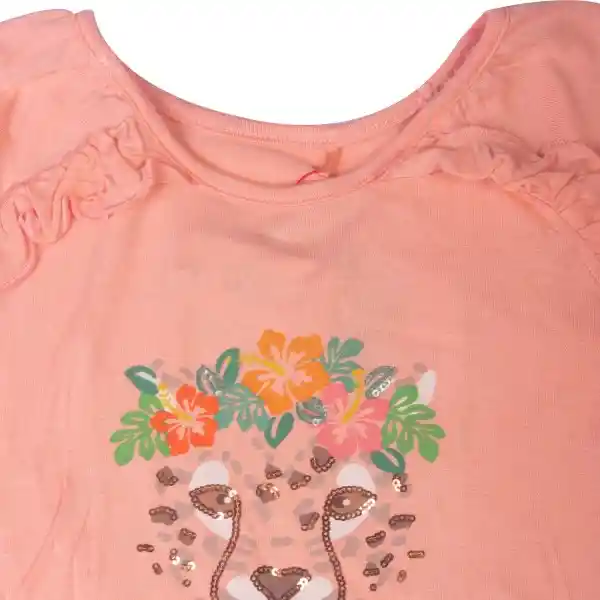 Polera Niña Naranja Pillin 2 a