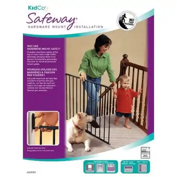 Kidco Puerta Seguridad Para Escalera (Ancho 108cm) Negro