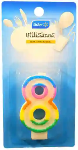 Líder Vela Número Brillan 8