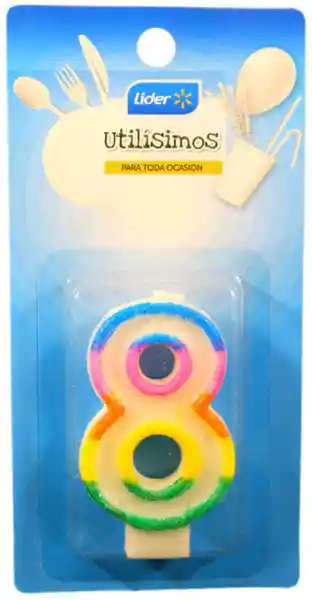 Líder Vela Número Brillan 8